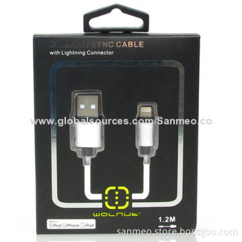MFI-certified USB Cable, 1.2m, Charge/Sync Apple Devices, with Lighting Connector to Your Laptops